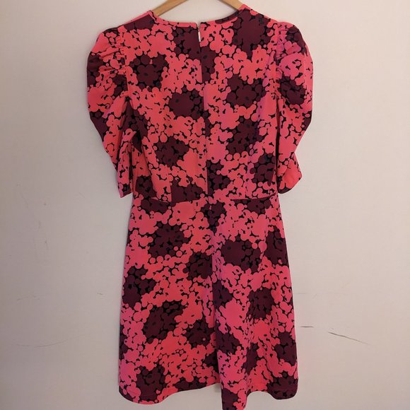 Kate Spade New York - Pink Floral Knee-Length A-Line Dress - Picture 2 of 8